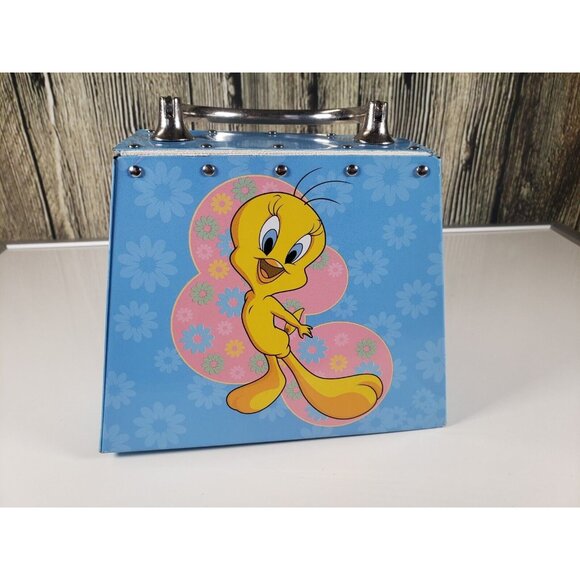 Looney Tunes Tweety Bird Mini Tin Metal Purse 5 Inch Vintage 2001 - Picture 3 of 7